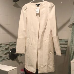 White h&m coat